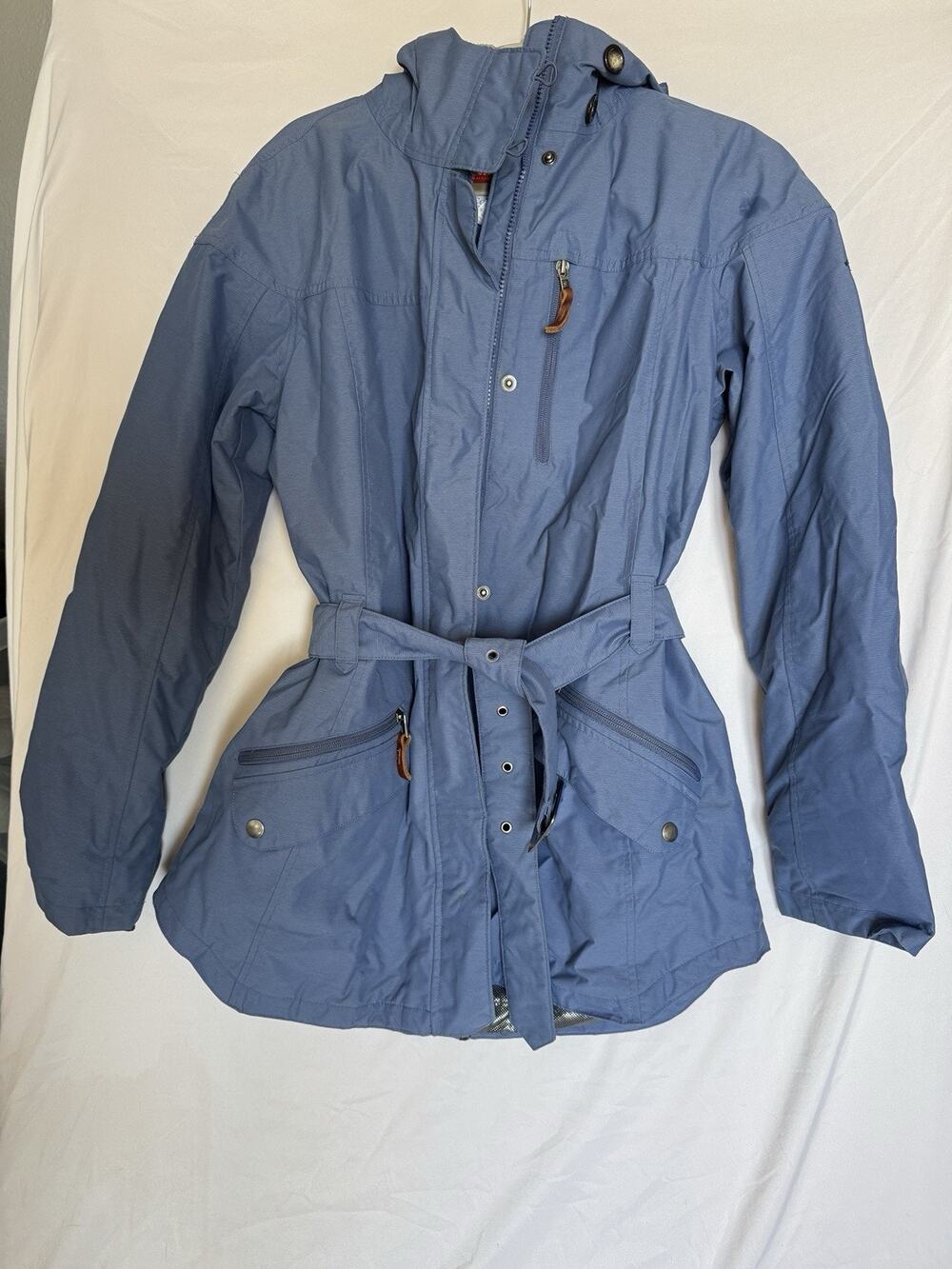 Columbia Women's XL Blue Hooded Winter Ski Coat Jacket